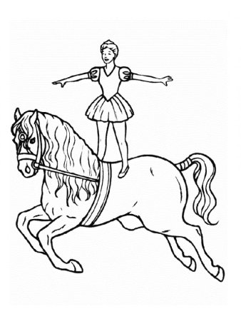 Раскраски для девочек лошади
