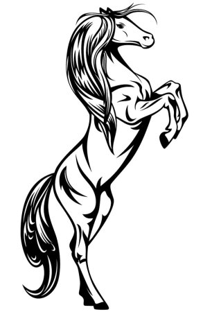 Лошадь на дыбах