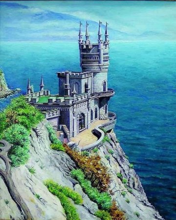 Картина Ласточкино гнездо в Крыму