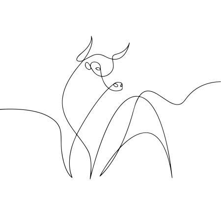 Фламинго одной линией