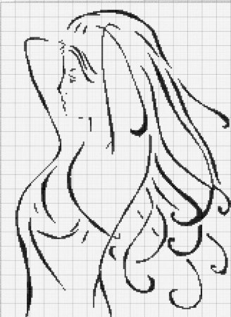 Вышивка крестом схемы бабочек монохромные