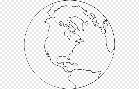 Контурное изображение земли
