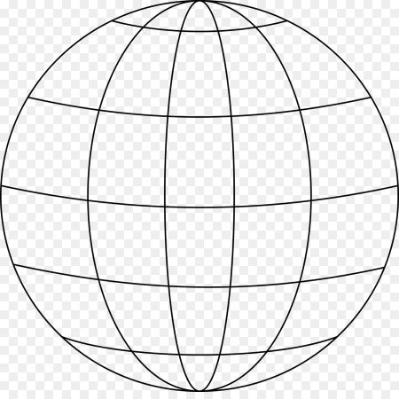 Меридианы и параллели на глобусе