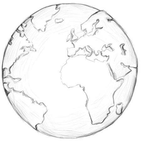 Земля раскраска