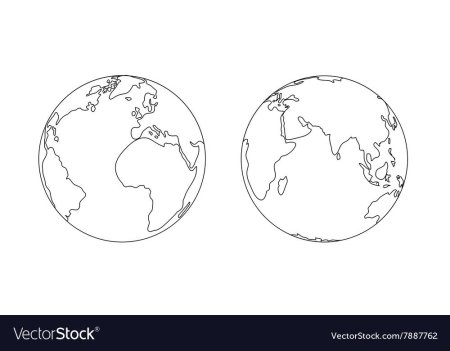 Макет земли для раскрашивания