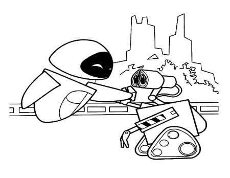 Робот раскраска для детей