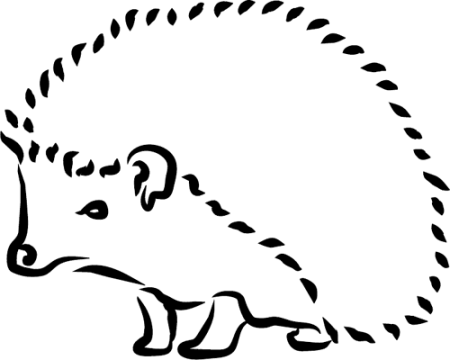 Очертания ежа