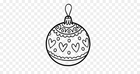 Раскраска новогодние игрушки