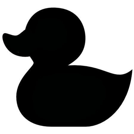 Уточка силуэт