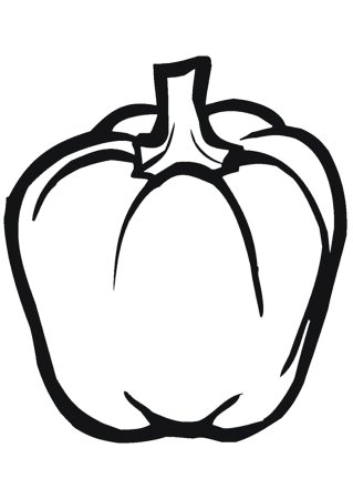 Перец раскраска