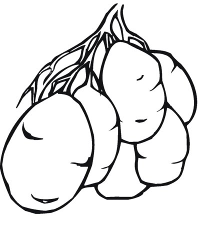 Овощи раскраска для детей