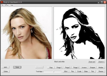 Перевести фотографию в рисунок