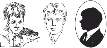 Портрет Есенина в профиль