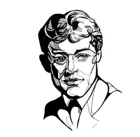 Портрет Есенина Графика