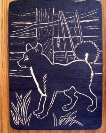 Контурная резьба по древесине