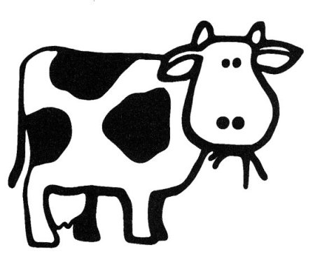 Раскраска корова