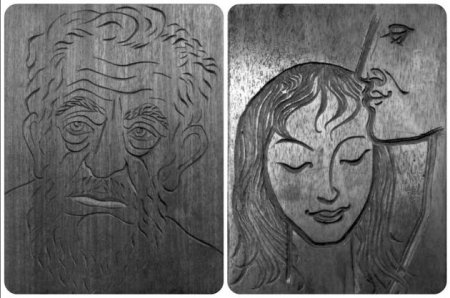 Контурная резьба по древесине