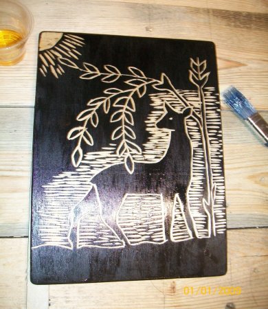 Контурная резьба по древесине