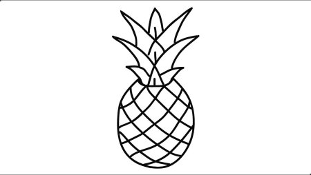 Ананас карандашом