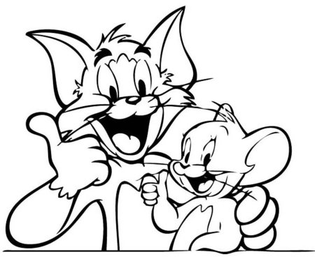 Том и Джерри. Раскраска