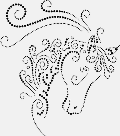 Точечная роспись трафареты