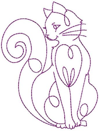 Контурные рисунки для вышивки