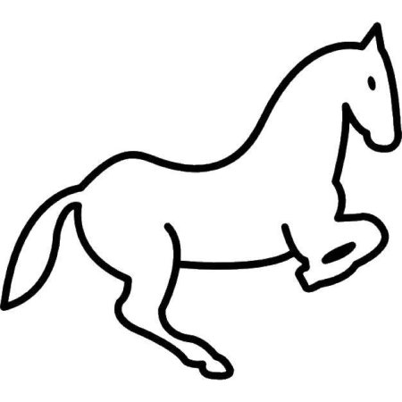 Лошадь контур