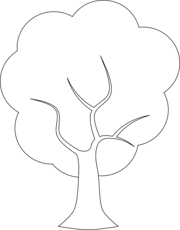 Трафарет "дерево"