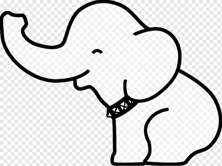 Слоник трафарет