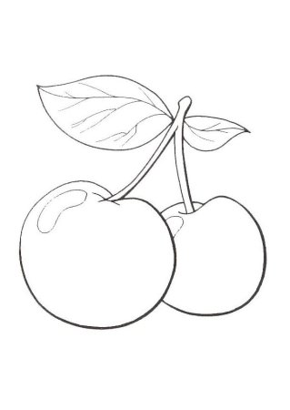 Трафареты фруктов для рисования