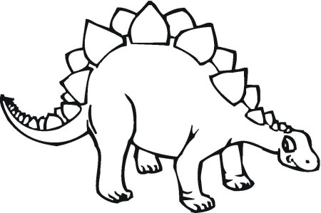 Раскраска динозавр Стегозавр