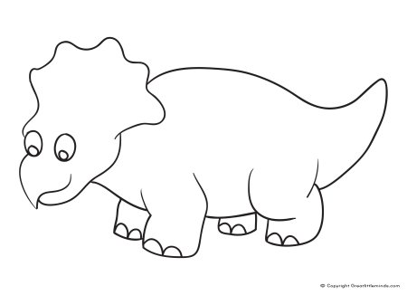 Динозавр шаблон