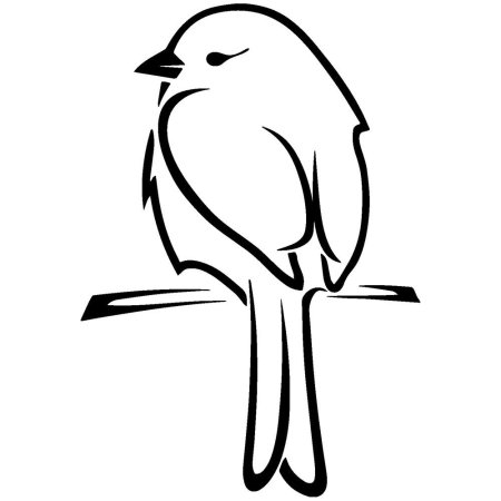 Птица контур
