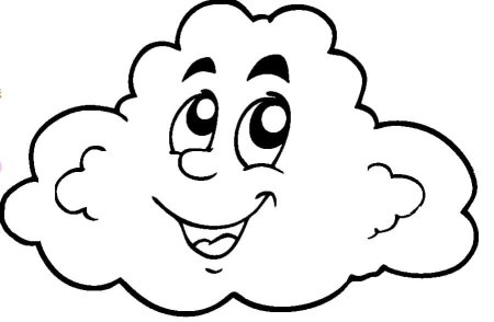 Облако раскраска