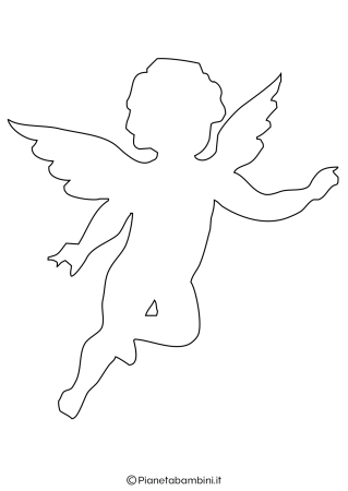 Ангелочки трафареты для вырезания