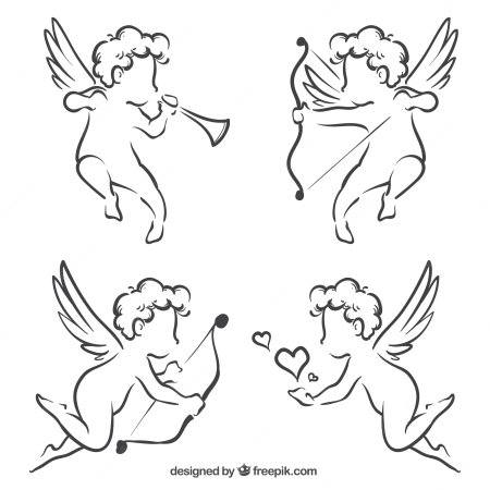 Ангелочек контур