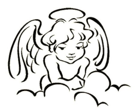 Очертание ангелочка
