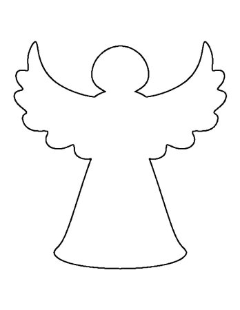 Трафарет ангела