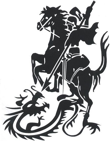 Прорись иконы Георгия Победоносца