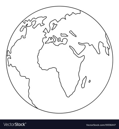 Земля контур