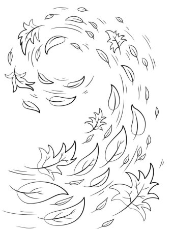 Лист дуба раскраска для детей