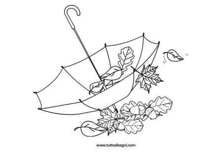 Узор из осенних листьев раскраска