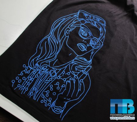 Компьютерная вышивка на футболке