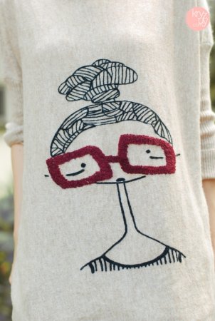 Футболка с вышивкой