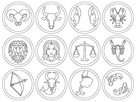 Контуры знаков зодиака