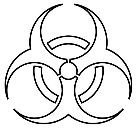 Знак биологической опасности - биохазард