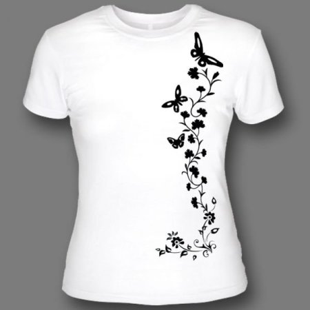 Вышивка на футболке Минимализм