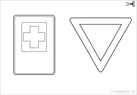 Знаки сервиса раскраски для детей