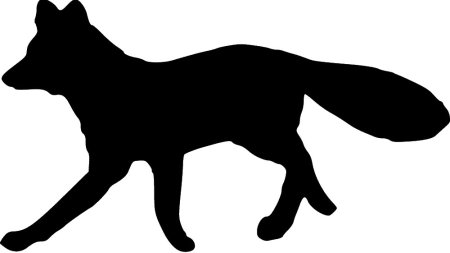 Силуэт лисы