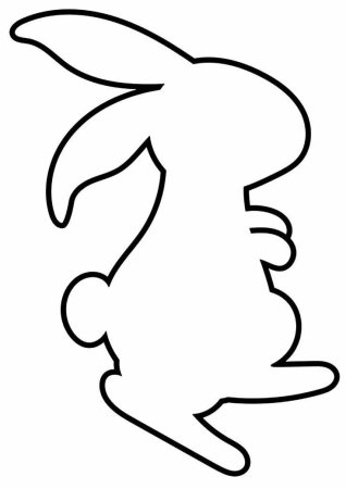 Заяц раскраска